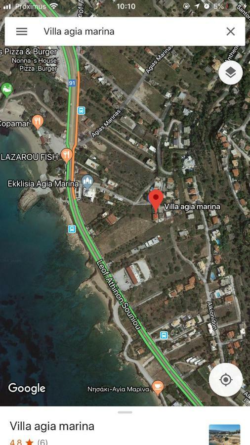 Villa Agia Marina 5M Walk To The Beach With Private Pool 외부 사진